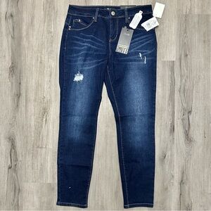 Royalty For Me Upcycled Mid-Rise Skinny Jeans 10